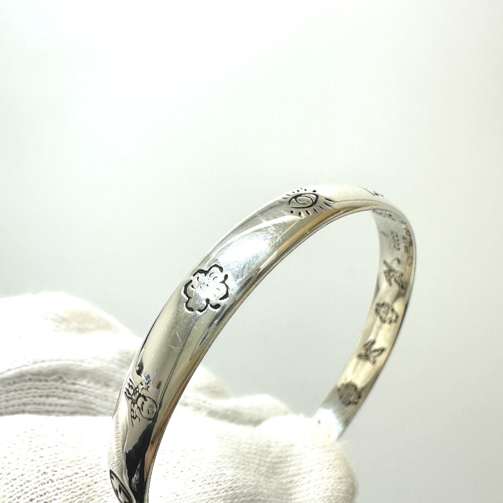 GUCCI Bangle 454287 SV925 Silver Blind for love Women 17 Used