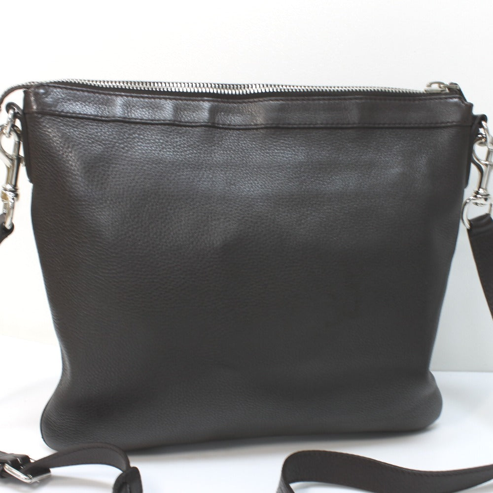 GUCCI Shoulder Bag 233329 leather Dark brown Women Used