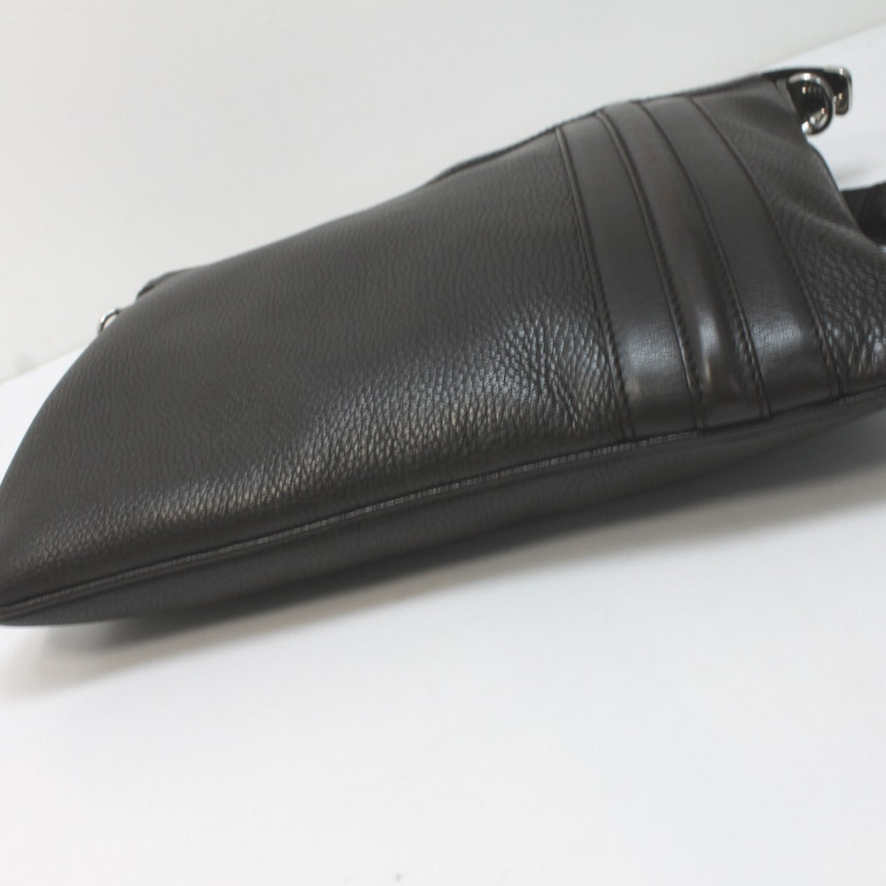 GUCCI Shoulder Bag 233329 leather Dark brown Women Used