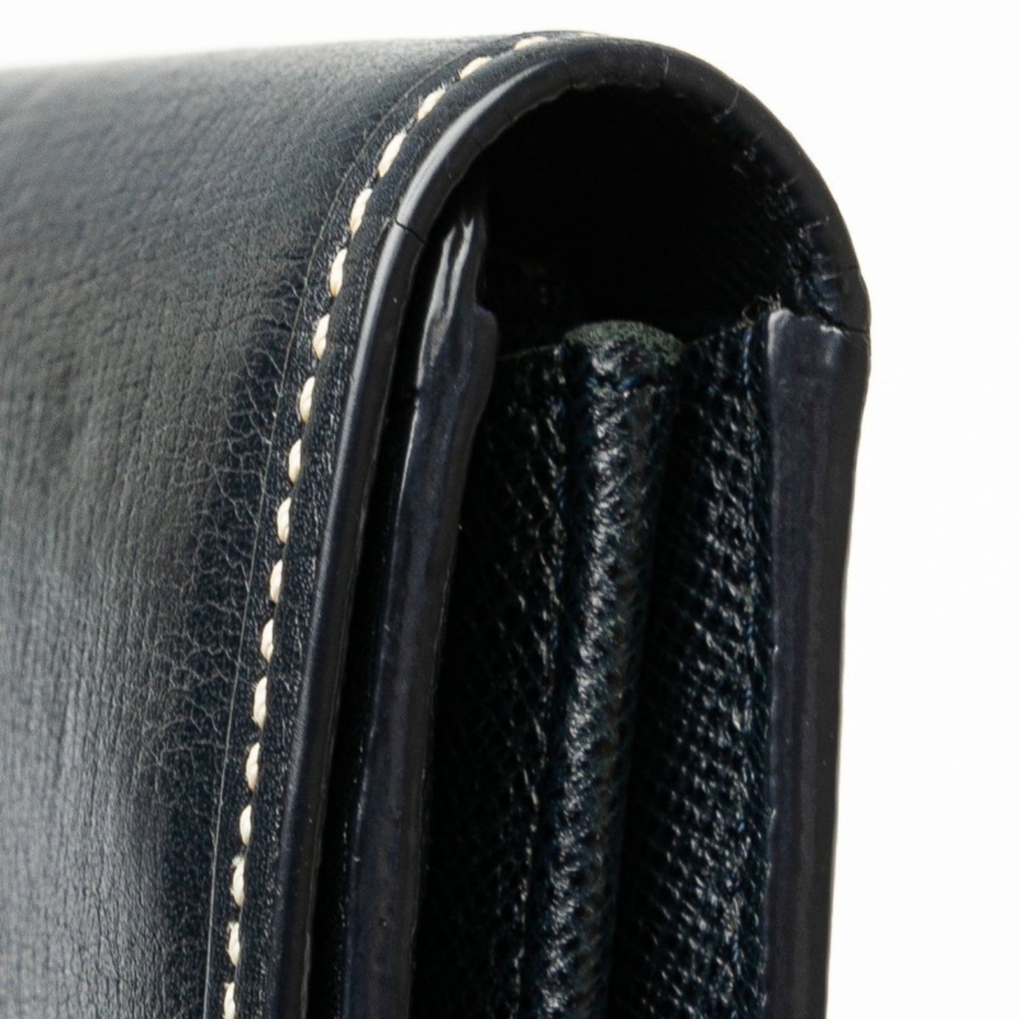Louis Vuitton Ancre Navy Leather Coin Purse/Coin Case