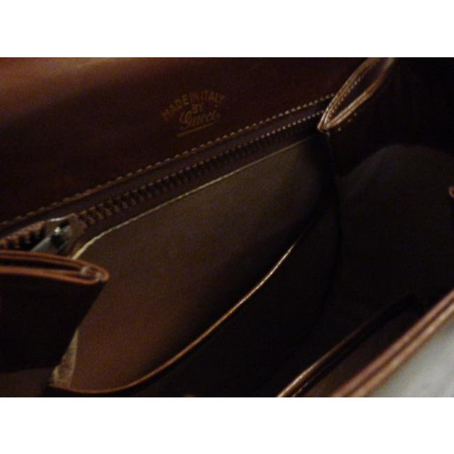 Gucci Vintage Pursesdesigner Purses Supple Caramel Brown Leather Satchel