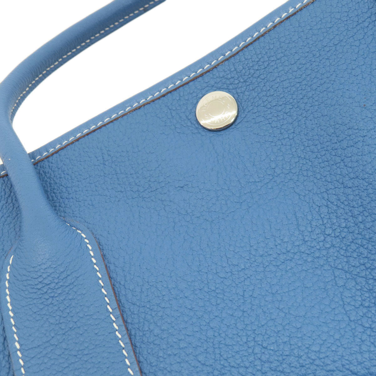 HERMES Tote Bag Negonda blue Garden Party PM Blue type SilverMetal Women Used