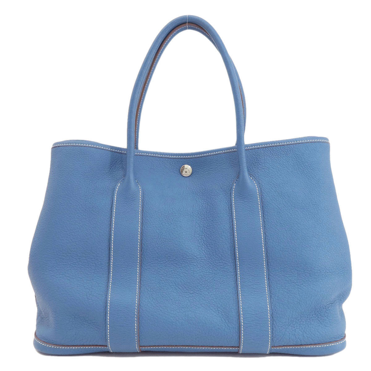 HERMES Tote Bag Negonda blue Garden Party PM Blue type SilverMetal Women Used
