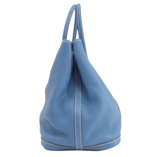 HERMES Tote Bag Negonda blue Garden Party PM Blue type SilverMetal Women Used