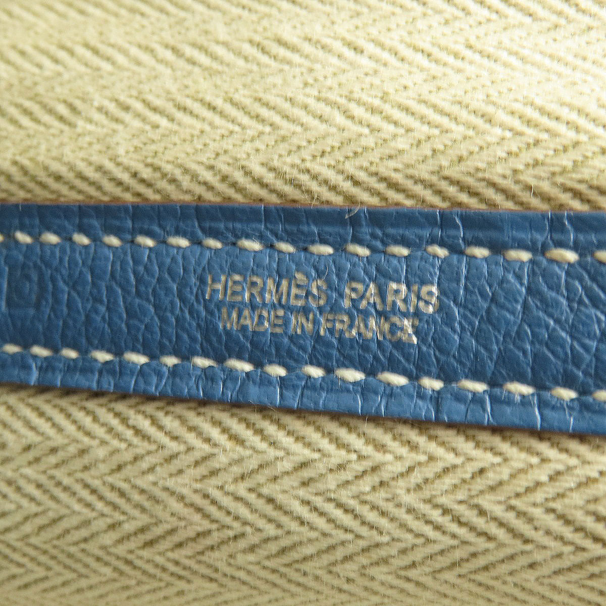 HERMES Tote Bag Negonda blue Garden Party PM Blue type SilverMetal Women Used