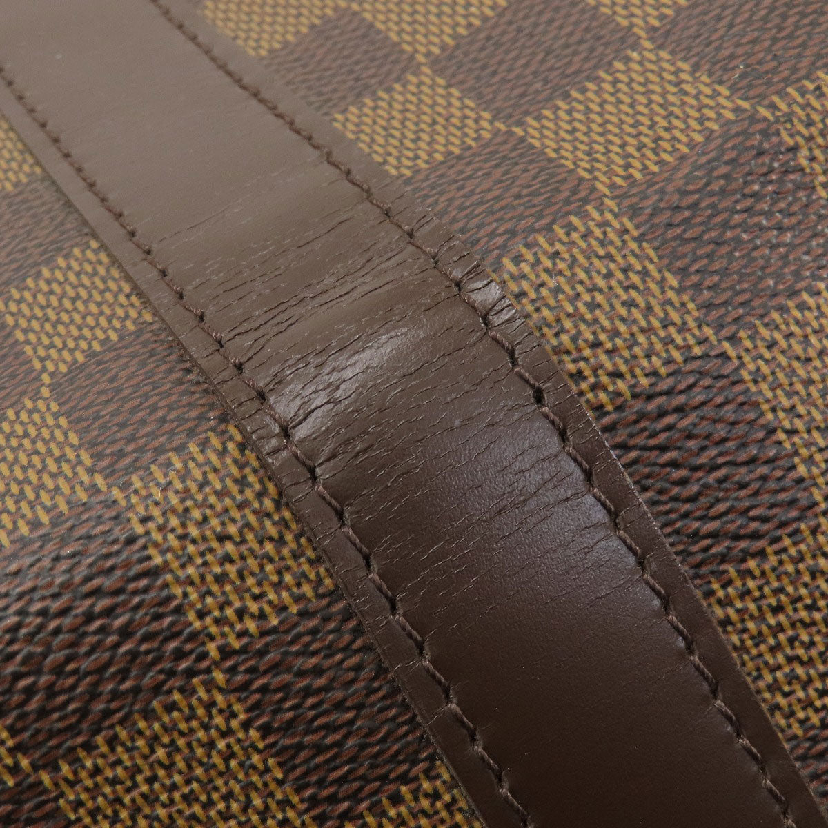 LOUIS VUITTON Boston Duffel bag N41414 Damier canvas Brown Keepall bandouliere55 Damier canvas