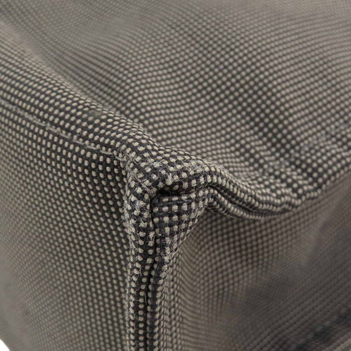 HERMES Tote Bag canvas gray Her LineMM Women Used