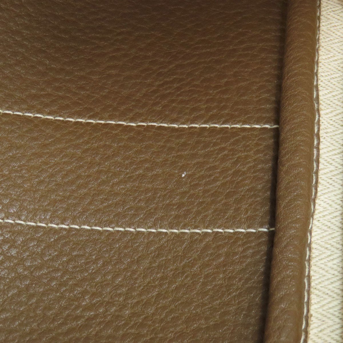 HERMES Tote Bag Togo beige Garden Party PM Etoupe SilverMetal Women Used