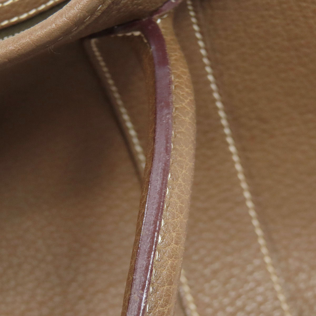 HERMES Tote Bag Togo beige Garden Party PM Etoupe SilverMetal Women Used