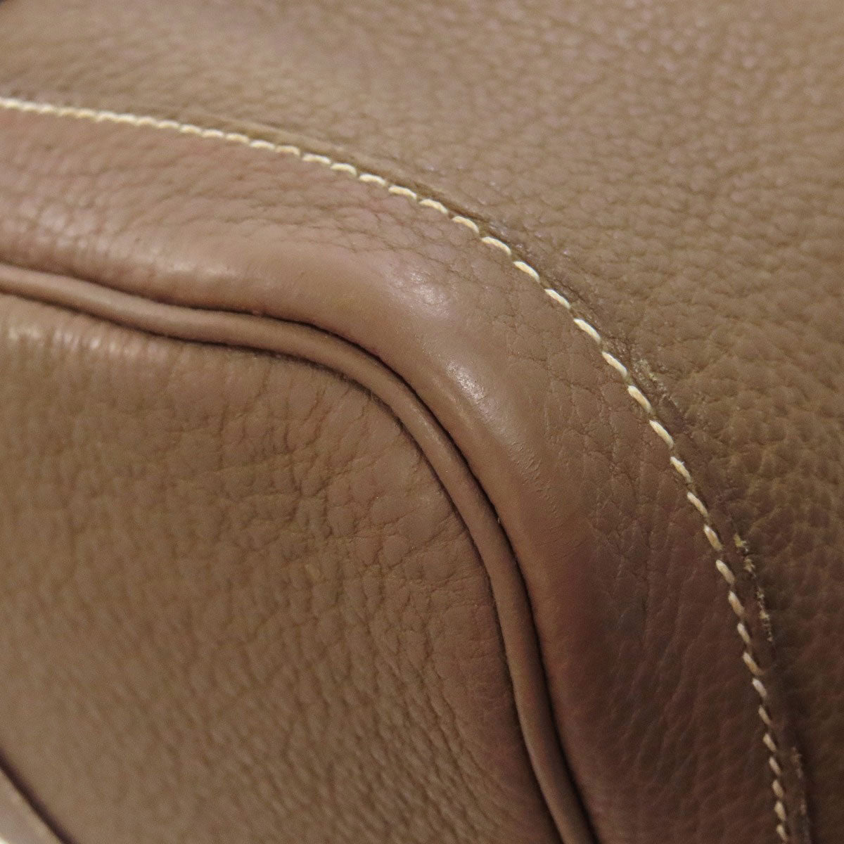 HERMES Tote Bag Togo beige Garden Party PM Etoupe SilverMetal Women Used