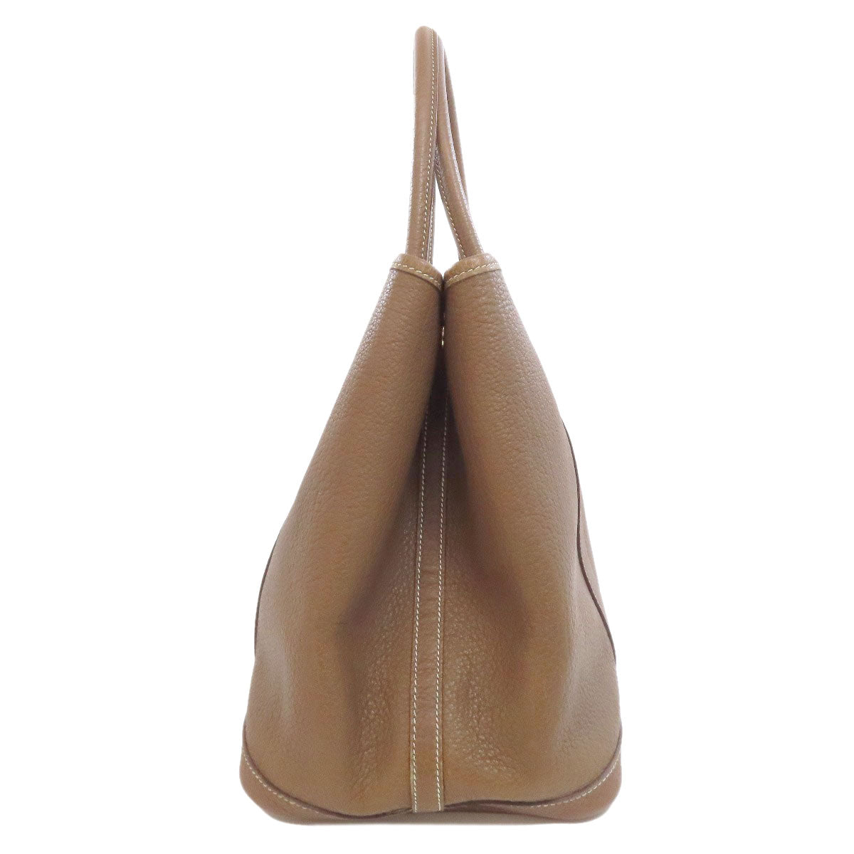 HERMES Tote Bag Togo beige Garden Party PM Etoupe SilverMetal Women Used