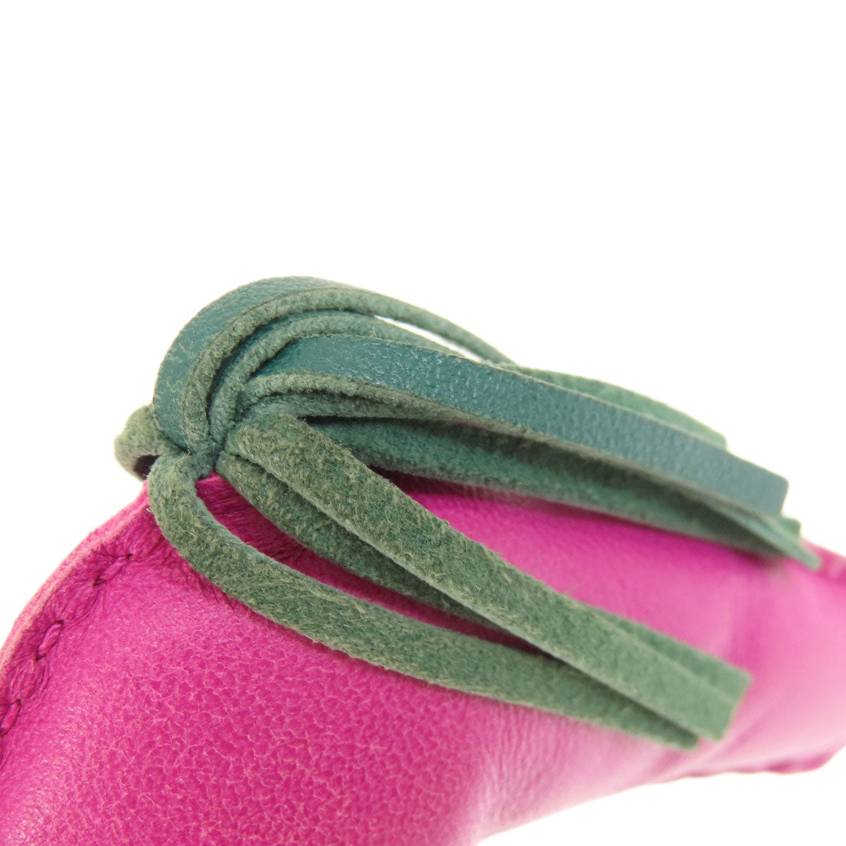 HERMES key ring Anemiro purple Rodeo Charm MM Rose Purple Electric Malachite Women Used