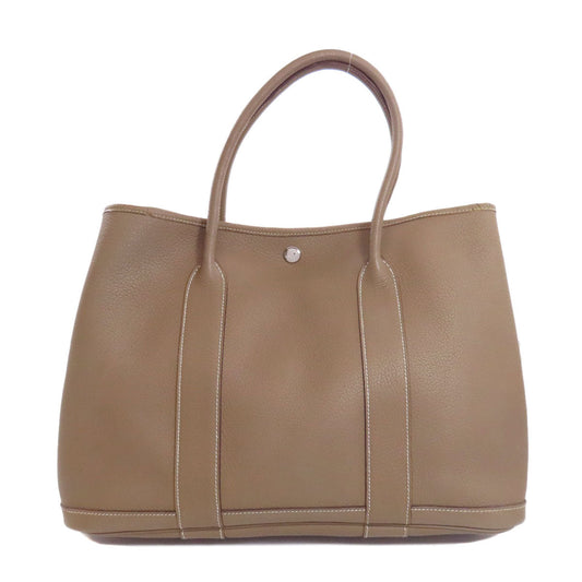 HERMES Tote Bag Negonda Brown Garden Party PM Etoupe SilverMetal Women Used