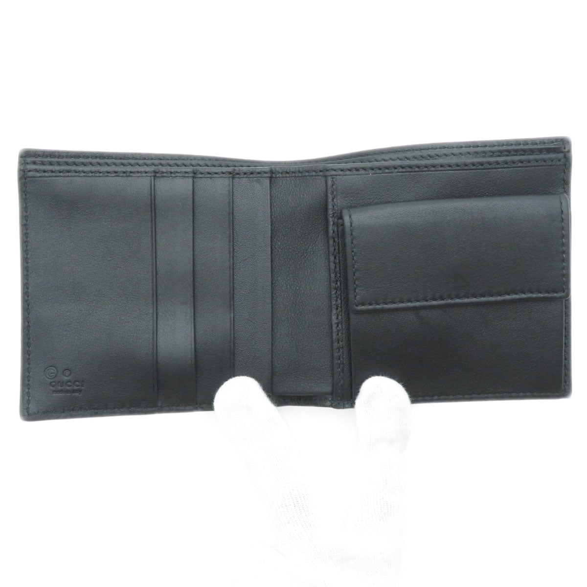 GUCCI Bifold Wallet 150413 Calfskin black micro sima outlet