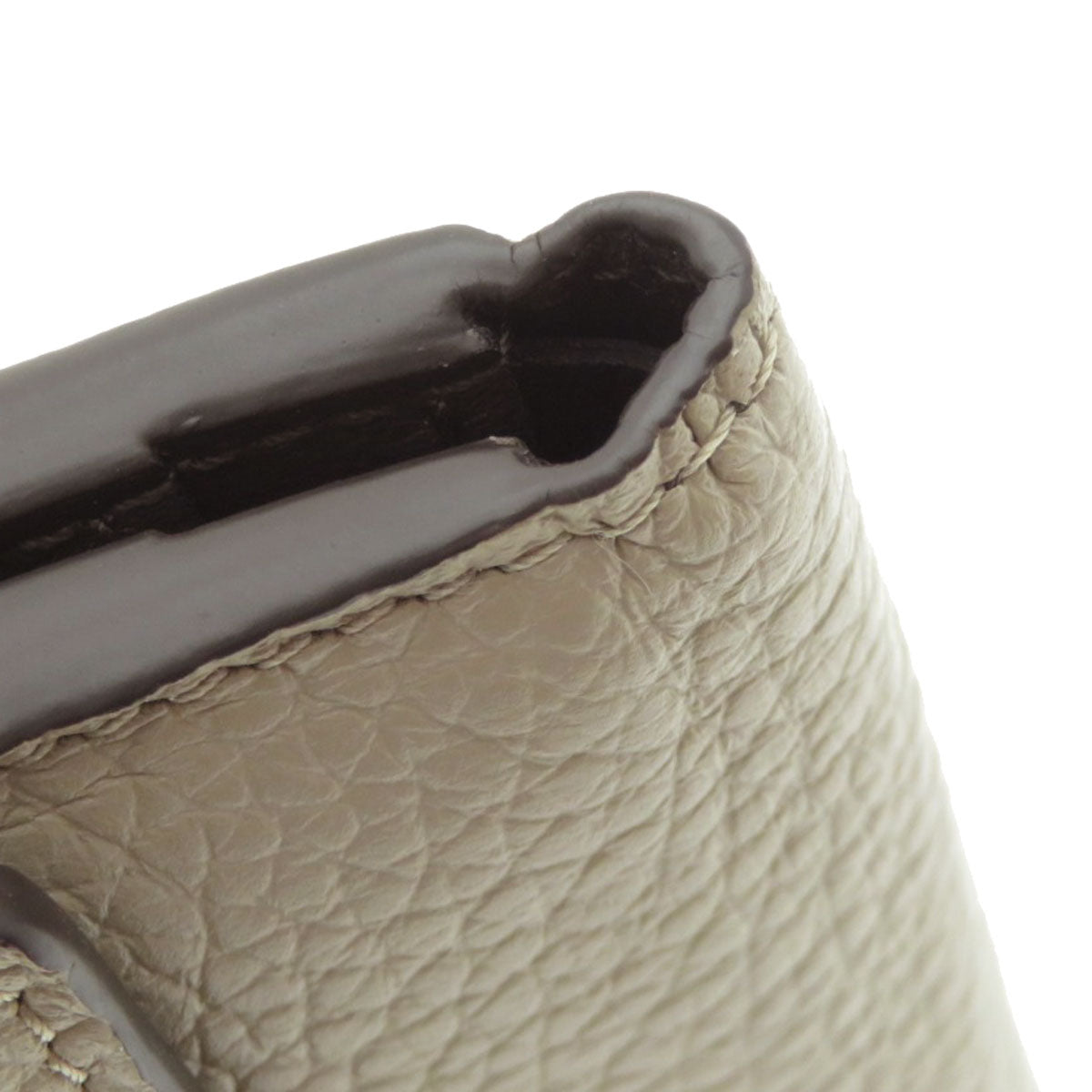 LOUIS VUITTON Bifold Wallet M68747 Taurillon Clemence beige Portefeuille Capucines XS Taurillon Clemence Women Used