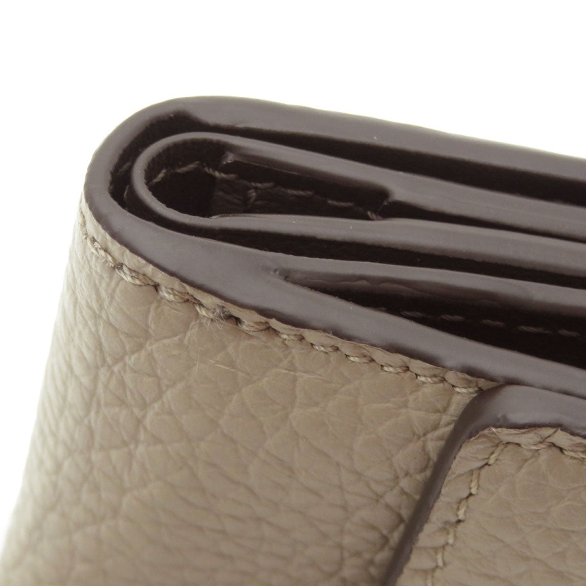 LOUIS VUITTON Bifold Wallet M68747 Taurillon Clemence beige Portefeuille Capucines XS Taurillon Clemence Women Used