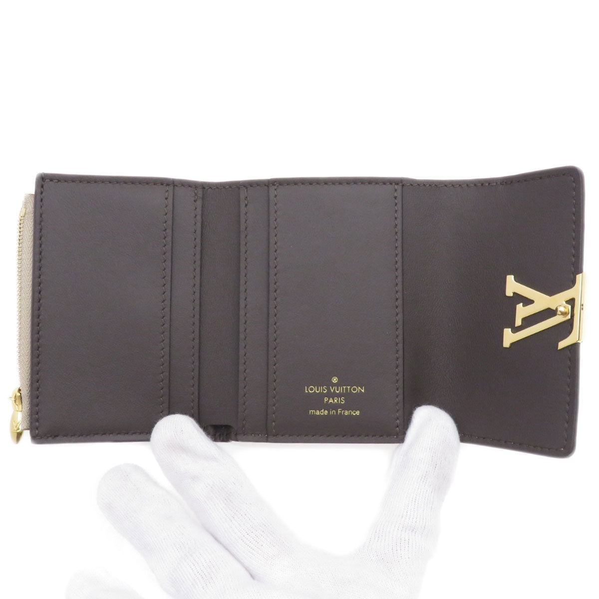 LOUIS VUITTON Bifold Wallet M68747 Taurillon Clemence beige Portefeuille Capucines XS Taurillon Clemence Women Used