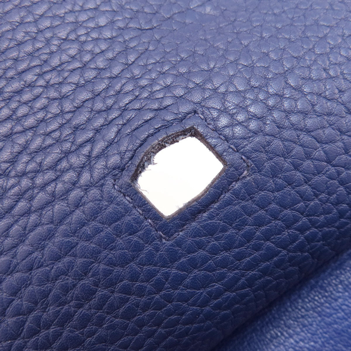 HERMES Shoulder Bag Taurillon Clemence blue Gypsiere 28 Blue Nuit SilverMetal Women Used