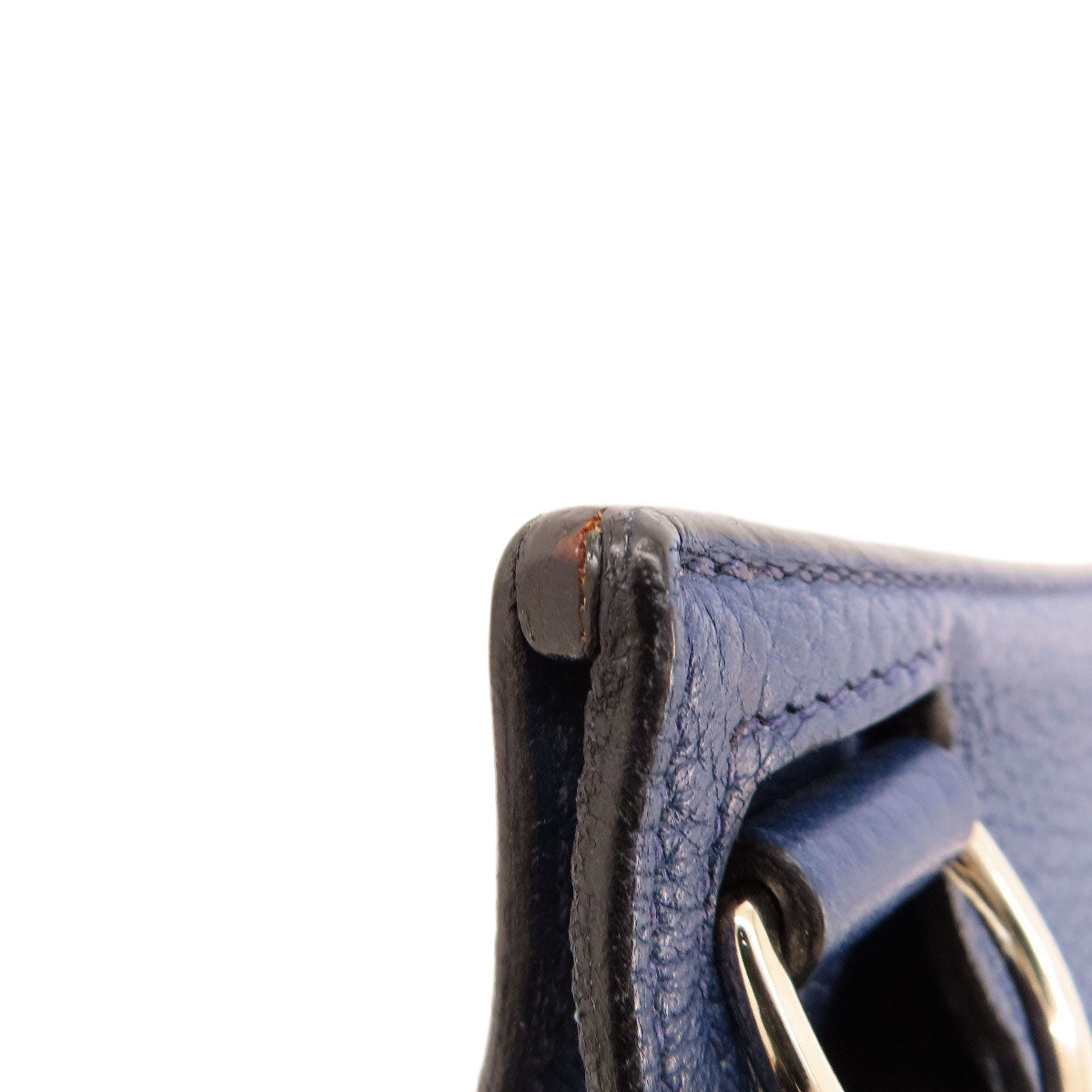 HERMES Shoulder Bag Taurillon Clemence blue Gypsiere 28 Blue Nuit SilverMetal Women Used