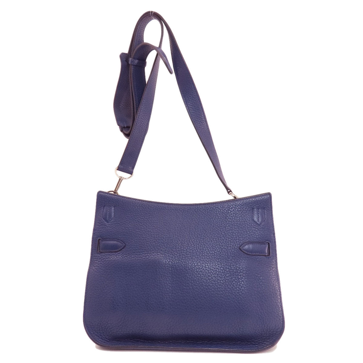 HERMES Shoulder Bag Taurillon Clemence blue Gypsiere 28 Blue Nuit SilverMetal Women Used
