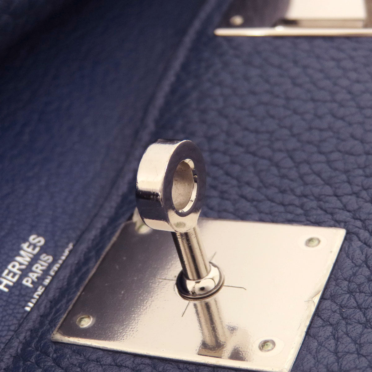 HERMES Shoulder Bag Taurillon Clemence blue Gypsiere 28 Blue Nuit SilverMetal Women Used