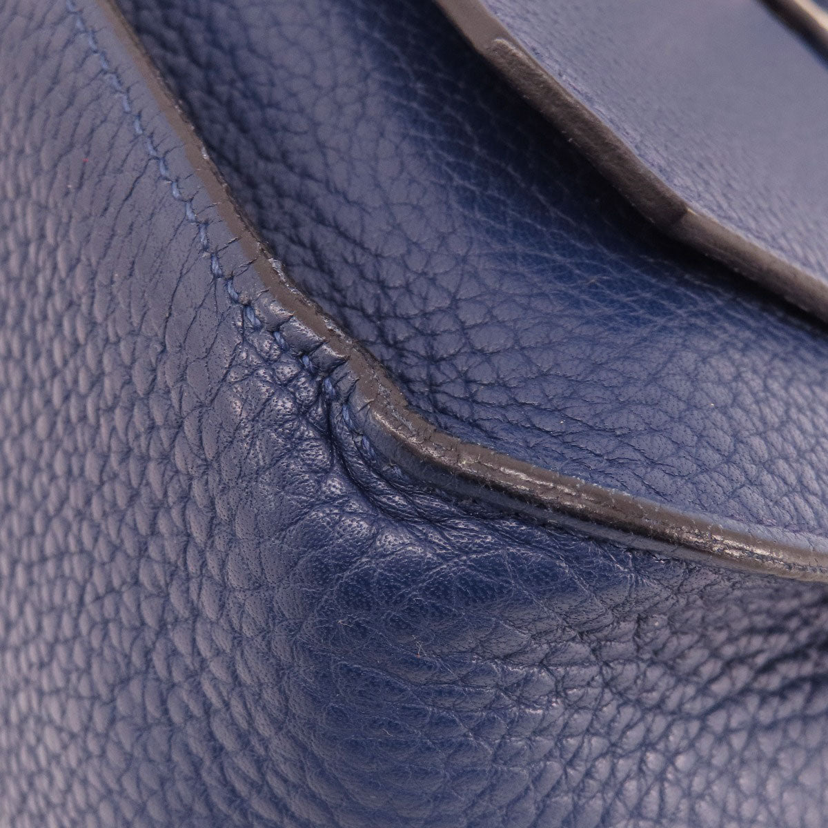 HERMES Shoulder Bag Taurillon Clemence blue Gypsiere 28 Blue Nuit SilverMetal Women Used