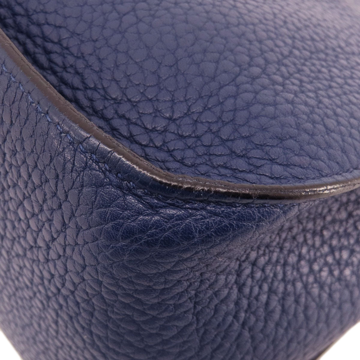 HERMES Shoulder Bag Taurillon Clemence blue Gypsiere 28 Blue Nuit SilverMetal Women Used