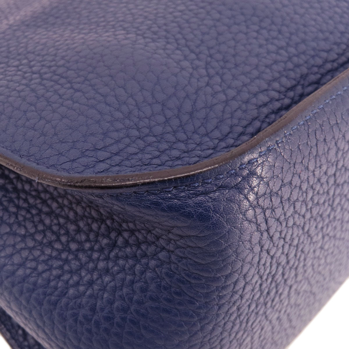 HERMES Shoulder Bag Taurillon Clemence blue Gypsiere 28 Blue Nuit SilverMetal Women Used