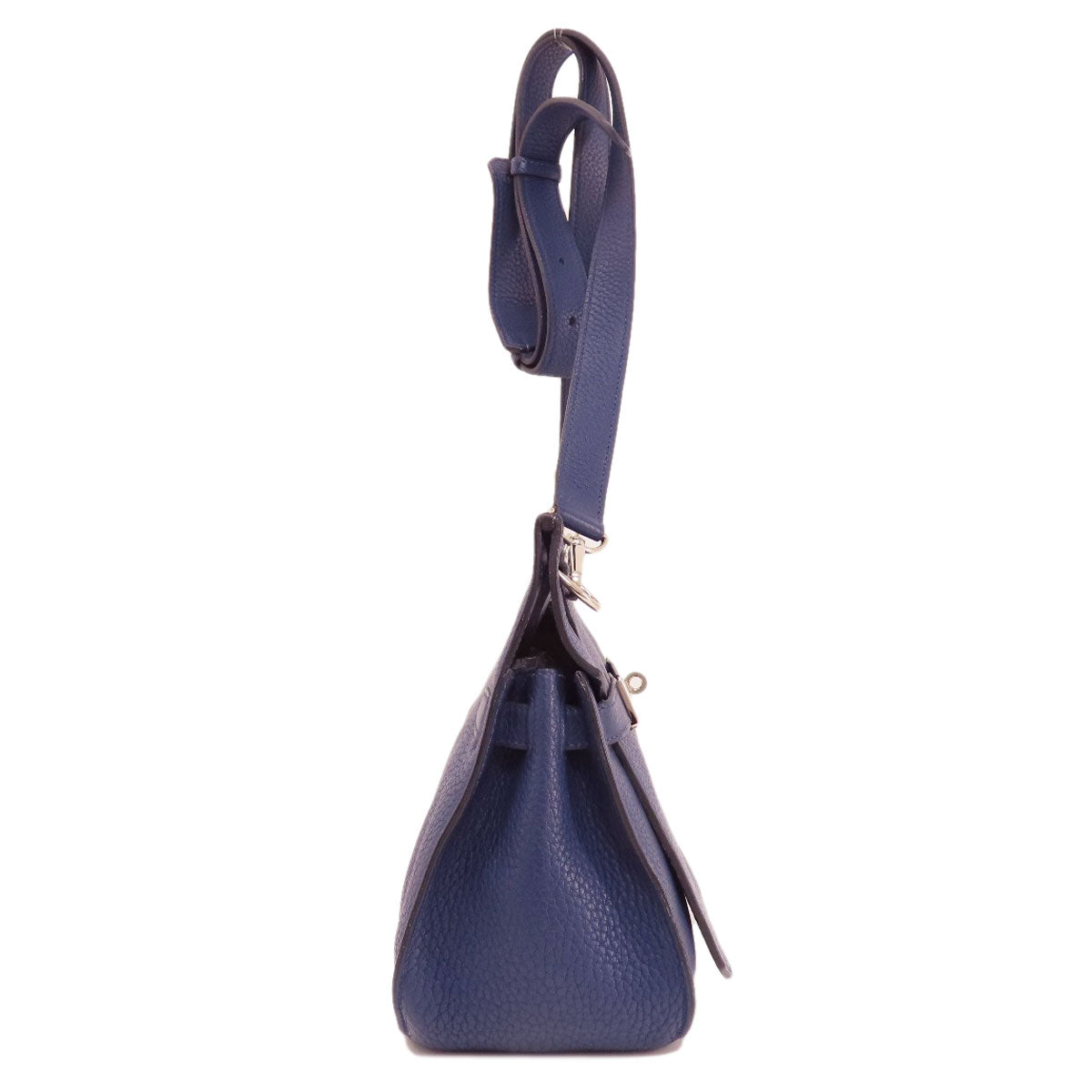 HERMES Shoulder Bag Taurillon Clemence blue Gypsiere 28 Blue Nuit SilverMetal Women Used