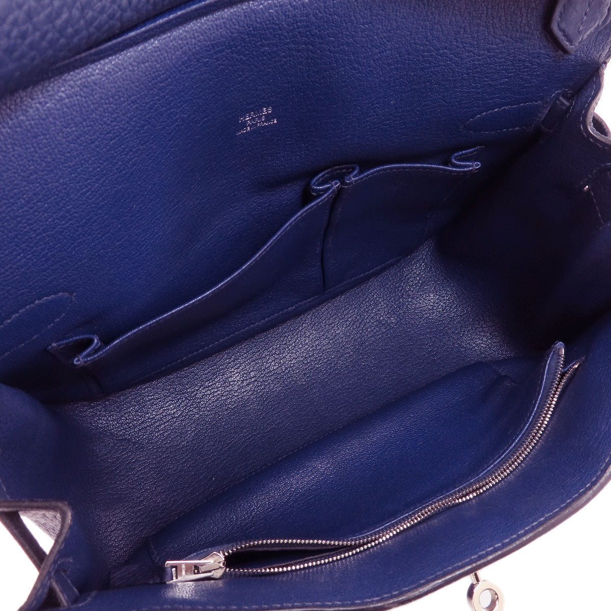 HERMES Shoulder Bag Taurillon Clemence blue Gypsiere 28 Blue Nuit SilverMetal Women Used