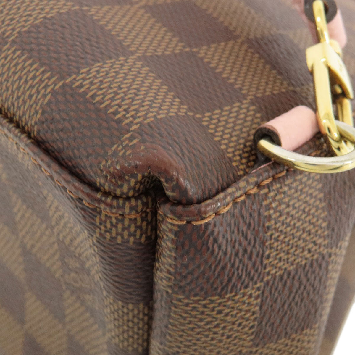 LOUIS VUITTON Backpack N42262 Damier canvas Brown Clapton Damier Ebene Women Used