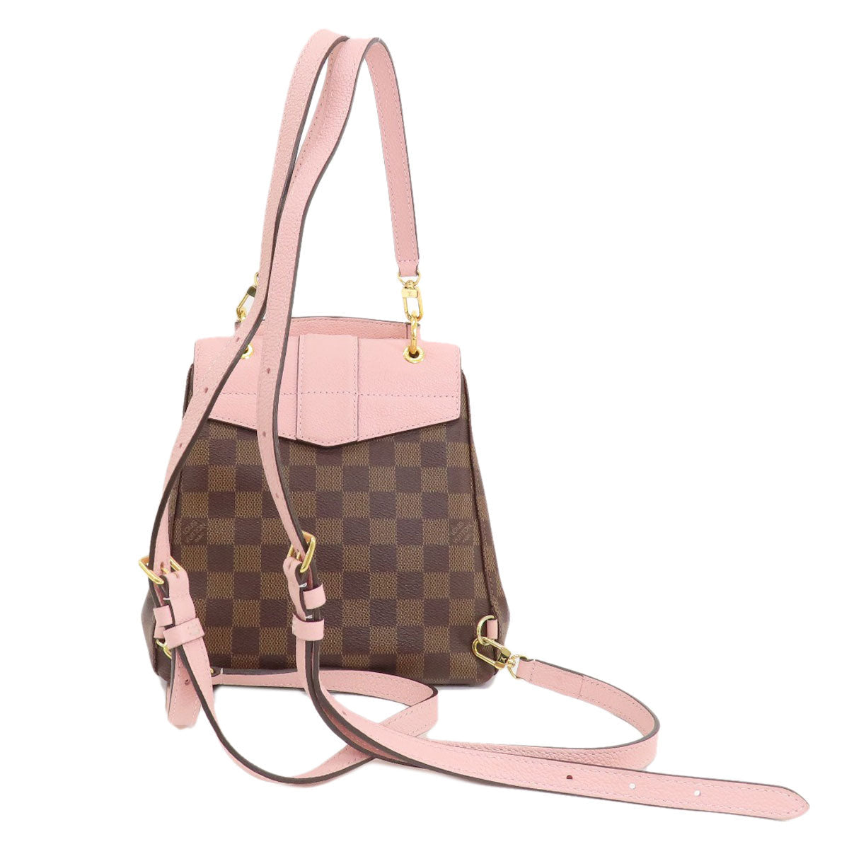 LOUIS VUITTON Backpack N42262 Damier canvas Brown Clapton Damier Ebene Women Used
