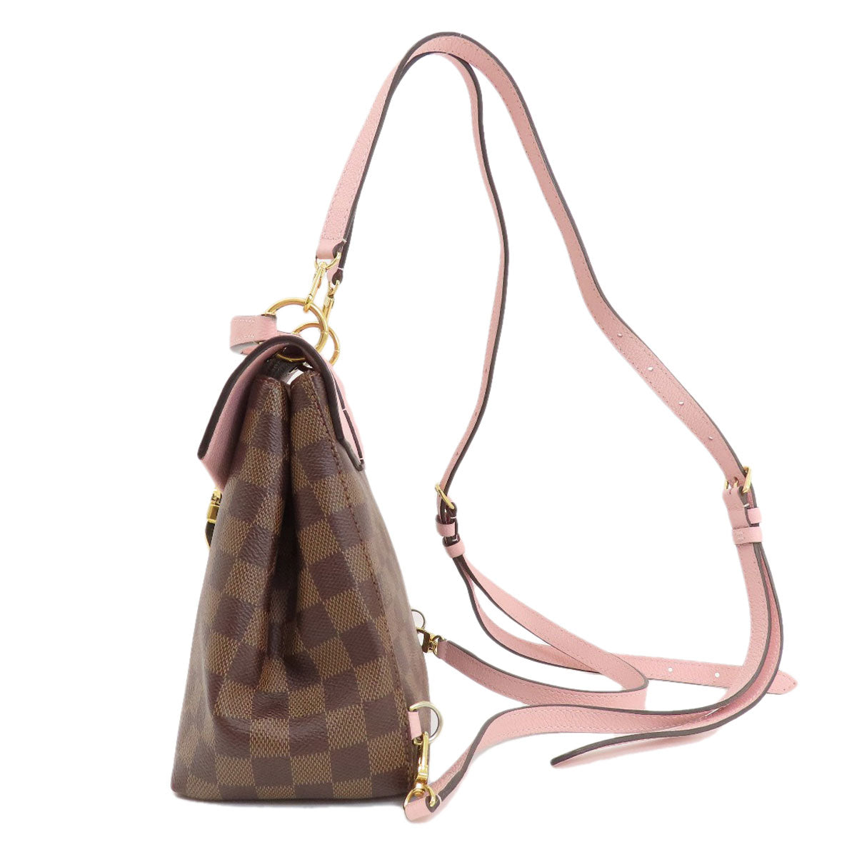 LOUIS VUITTON Backpack N42262 Damier canvas Brown Clapton Damier Ebene Women Used