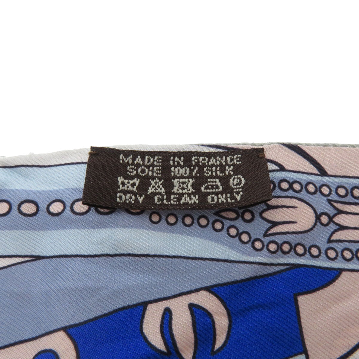 HERMES scarf silk gray Twilly  Women Used
