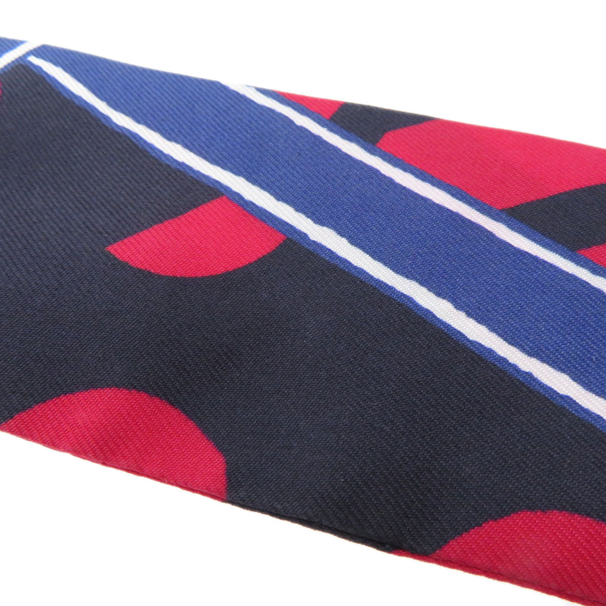 HERMES scarf silk Red Twilly  Women Used