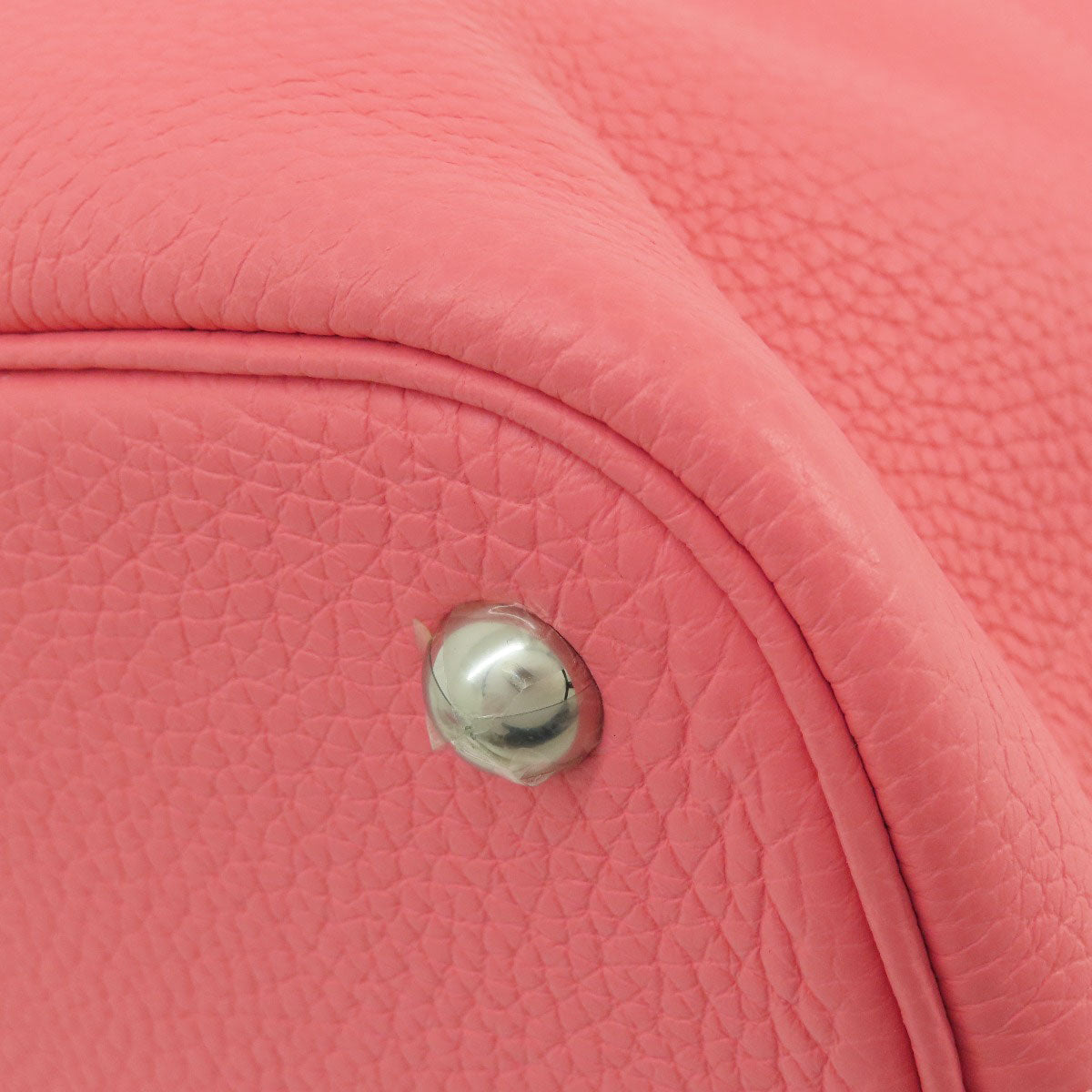 HERMES Handbag Taurillon Clemence pink Bolide 31 Rose Azalee Silver Metal Women Used