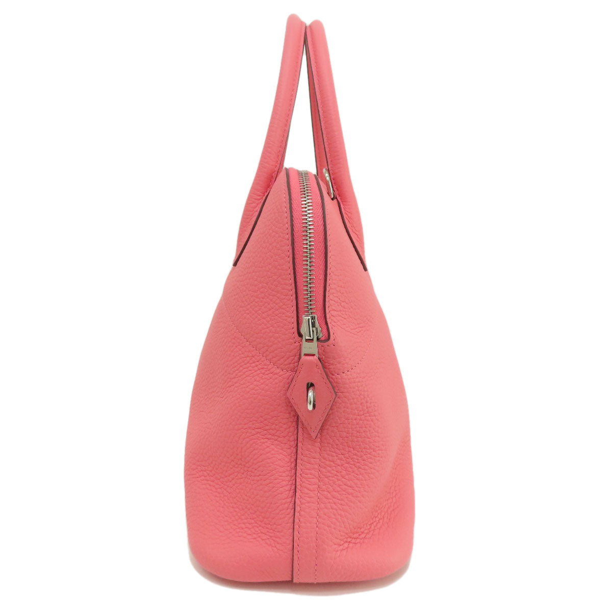 HERMES Handbag Taurillon Clemence pink Bolide 31 Rose Azalee Silver Metal Women Used