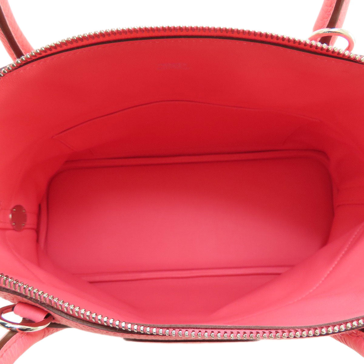 HERMES Handbag Taurillon Clemence pink Bolide 31 Rose Azalee Silver Metal Women Used