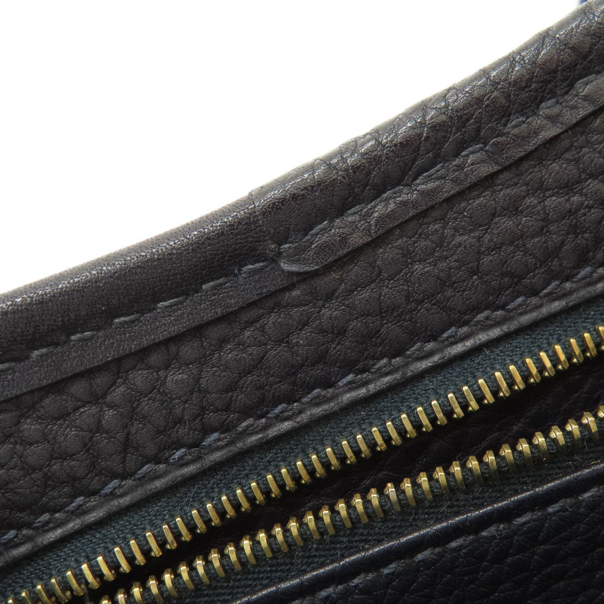 HERMES Shoulder Bag Tower ash gray Sako Gold Metal Women Used