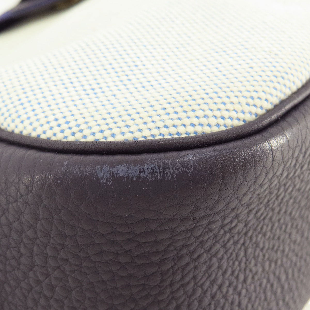 HERMES Shoulder Bag Tower ash gray Sako Gold Metal Women Used