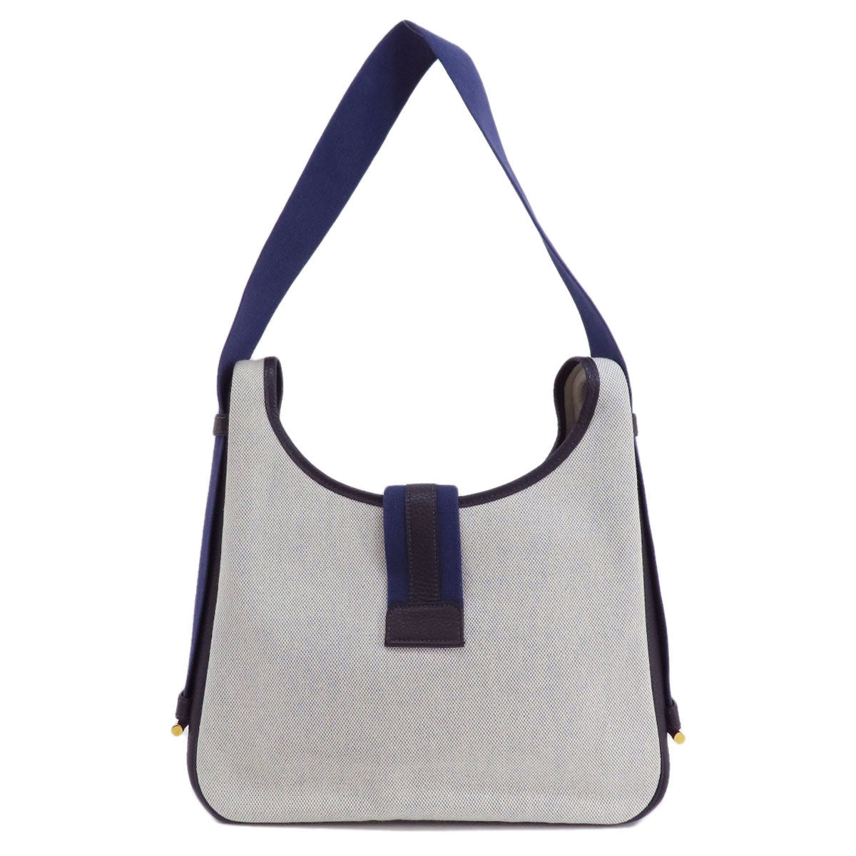 HERMES Shoulder Bag Tower ash gray Sako Gold Metal Women Used