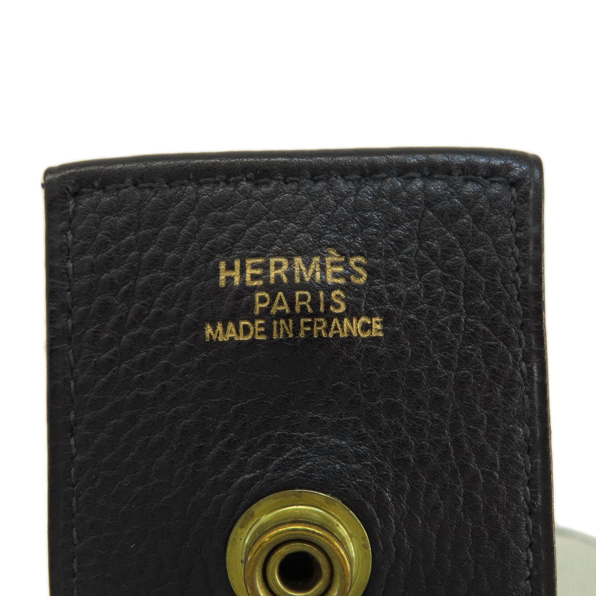 HERMES Shoulder Bag Tower ash gray Sako Gold Metal Women Used