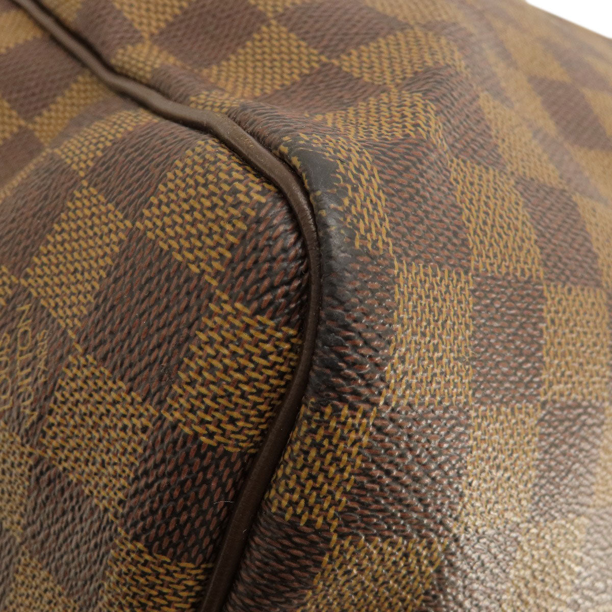 LOUIS VUITTON Boston Duffel bag N41414 Damier canvas Brown Keepall bandouliere55 Damier Ebene