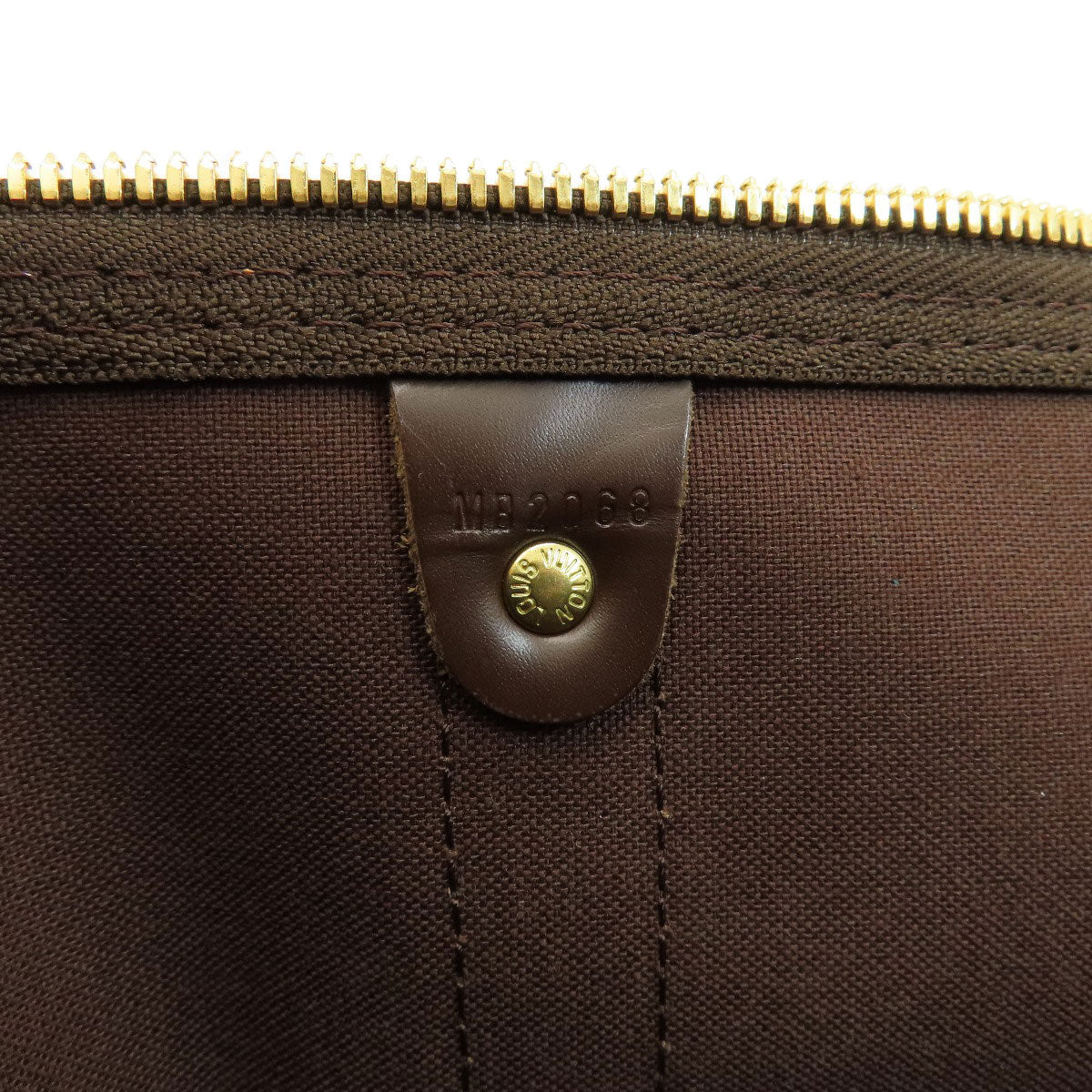 LOUIS VUITTON Boston Duffel bag N41414 Damier canvas Brown Keepall bandouliere55 Damier Ebene