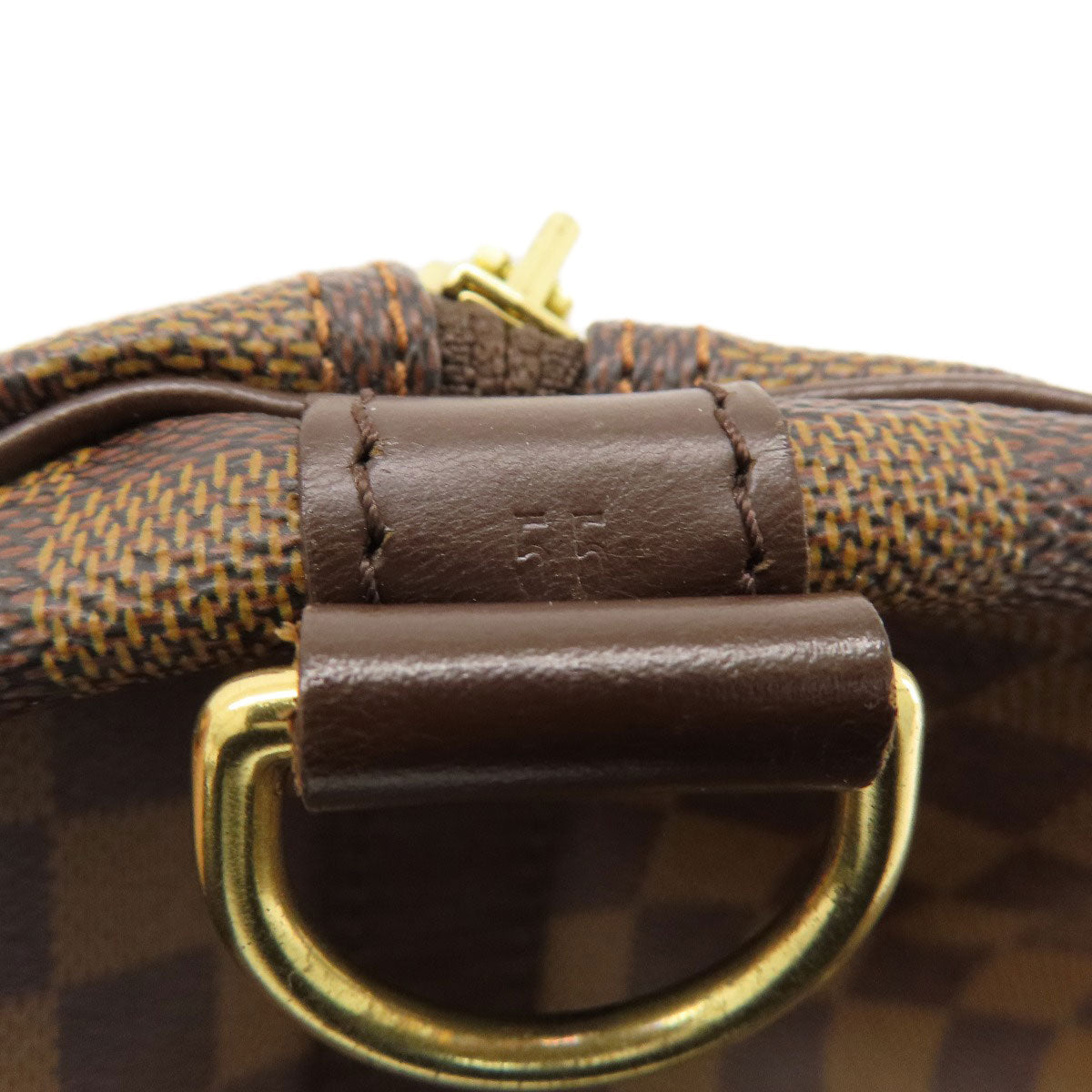 LOUIS VUITTON Boston Duffel bag N41414 Damier canvas Brown Keepall bandouliere55 Damier Ebene