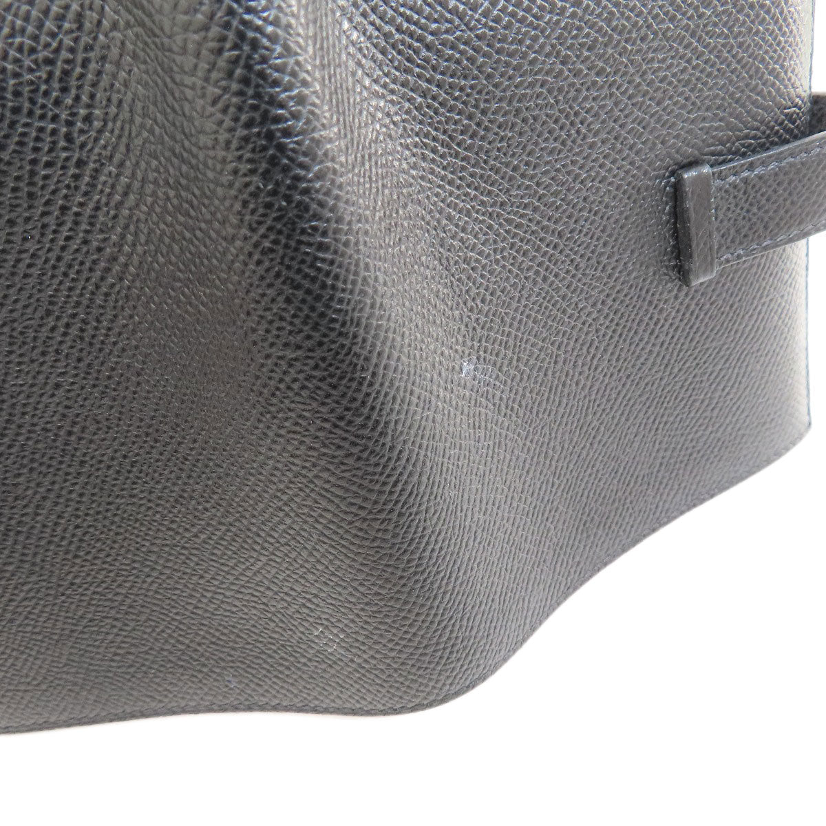 HERMES Bifold Wallet Epsom black Bearn Compact Black SilverMetal