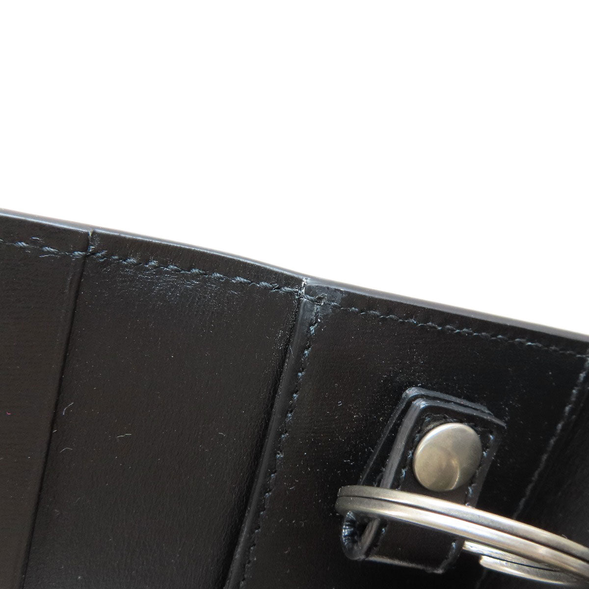 GUCCI Key case Key holder  435305 leather black logo