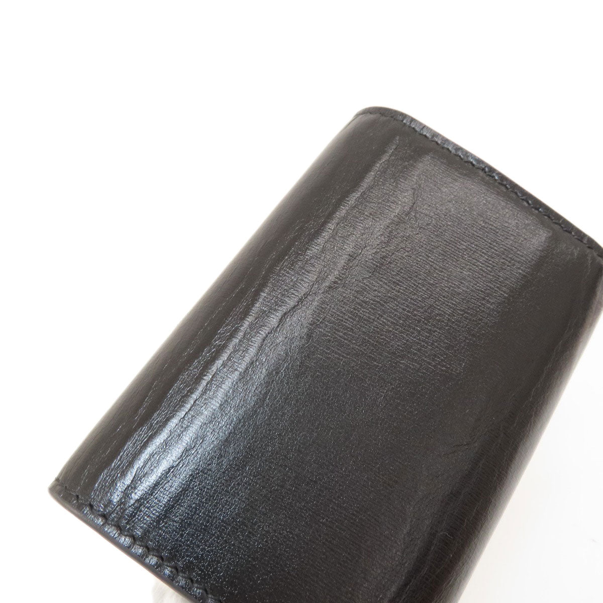 GUCCI Key case Key holder  435305 leather black logo