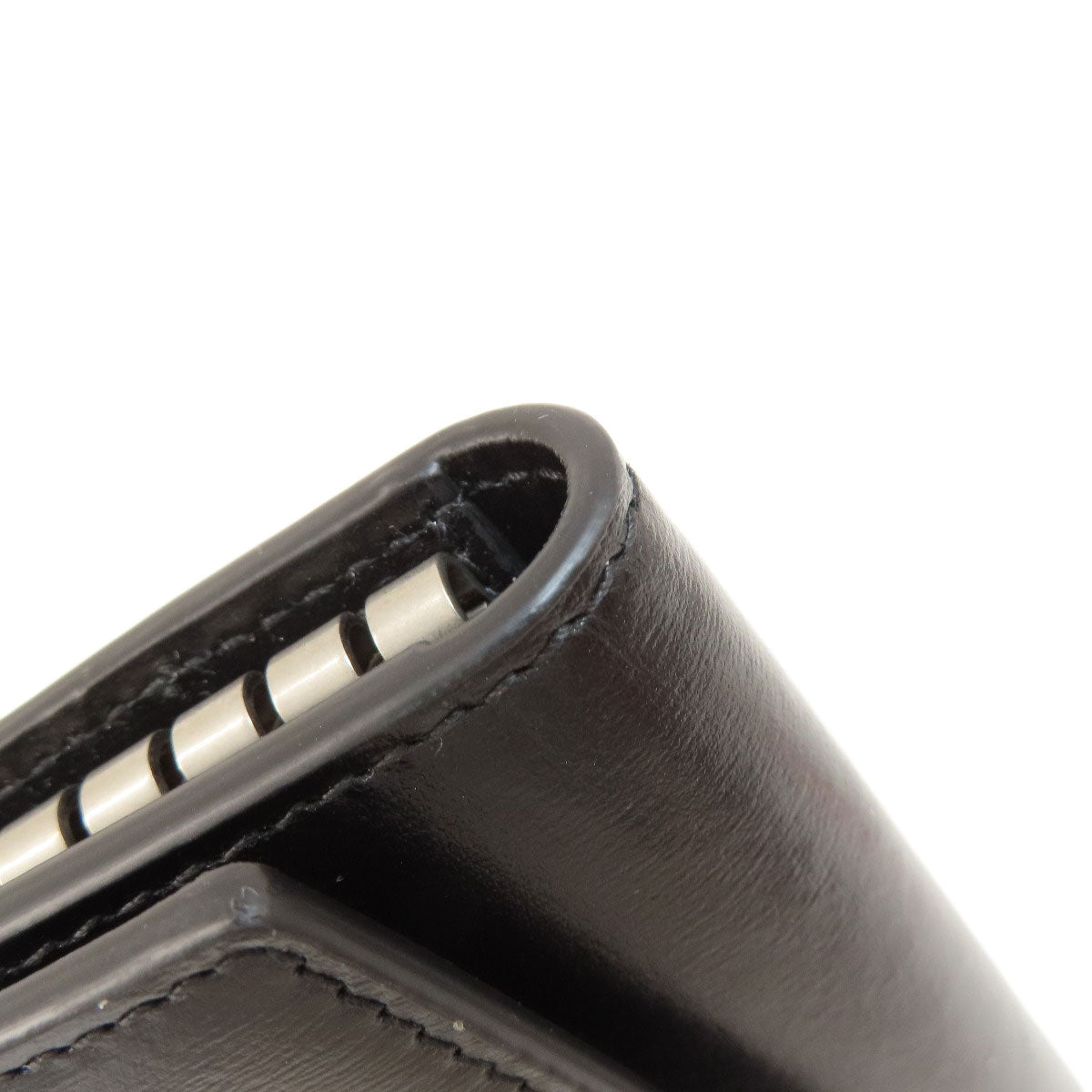 GUCCI Key case Key holder  435305 leather black logo