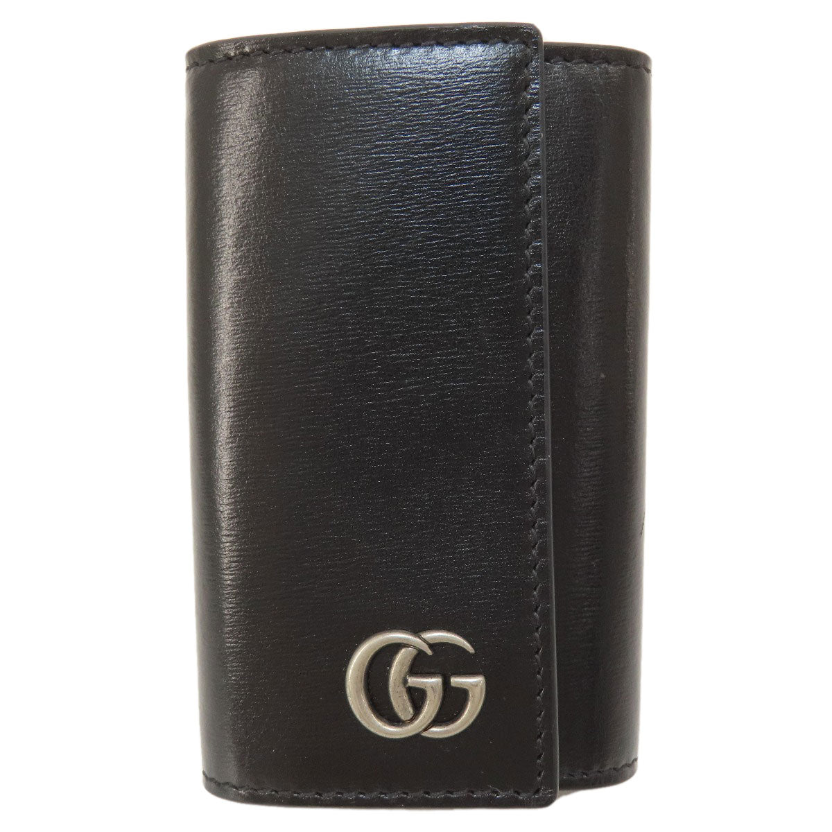 GUCCI Key case Key holder  435305 leather black logo